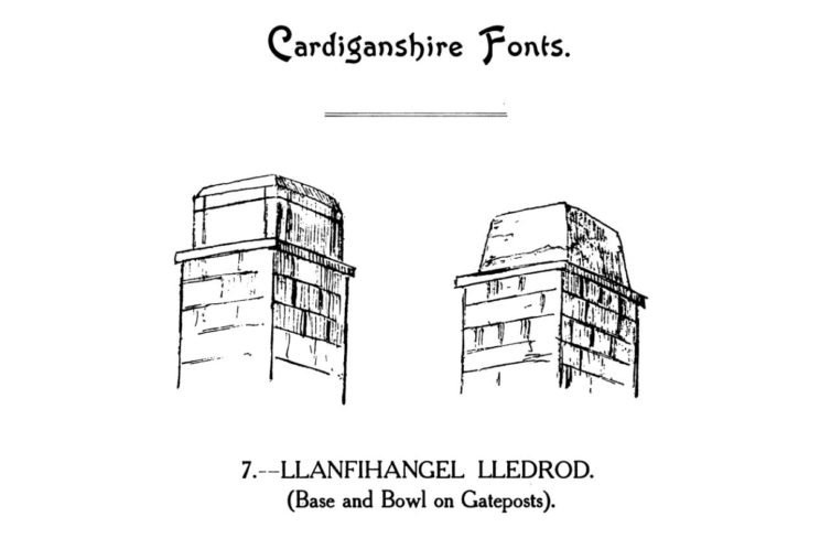 Bedyddfeini Sir Aberteifi - Llanfihangel Lledrod